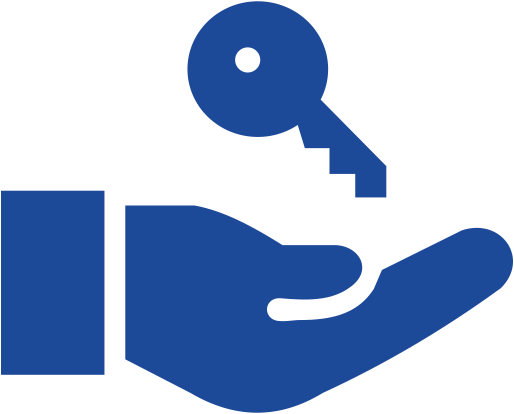 hand and key icon